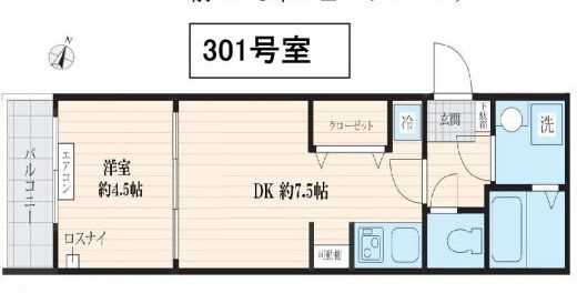 フォセット西巣鴨の間取り