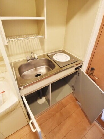 大阪市中央区谷町６丁目の賃貸マンションのキッチン