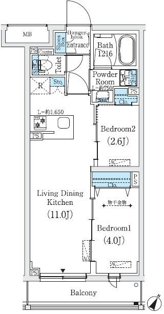 豊島区巣鴨１丁目の賃貸マンションの間取り