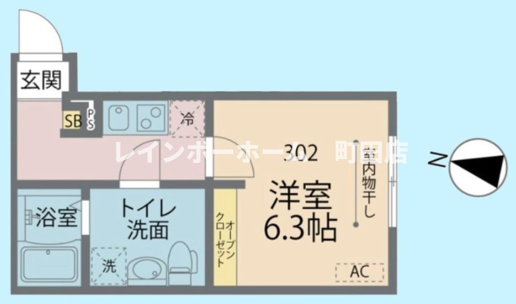 カインドネス海老名※初期費用分割あと払いサービス利用可能物件の間取り