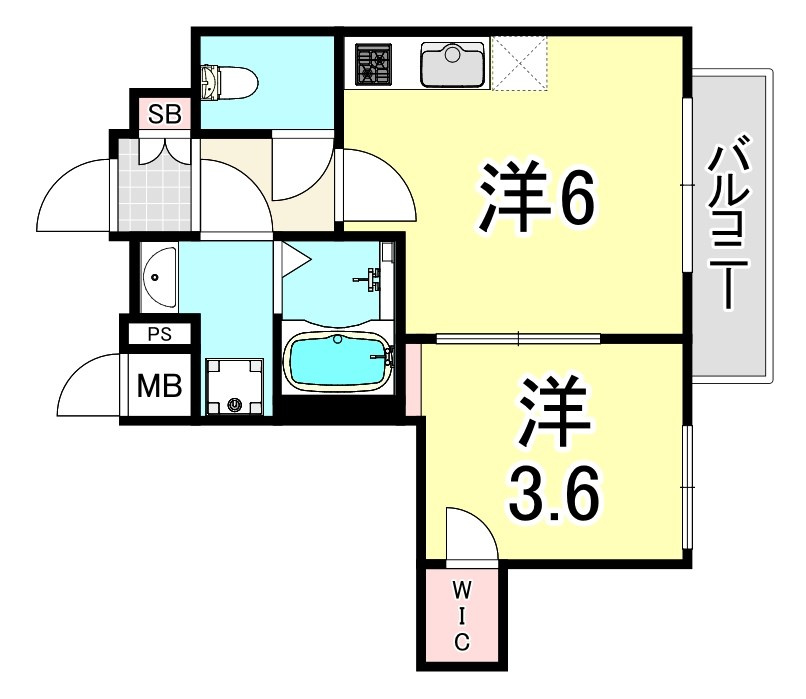 ファーストフィオーレ尼崎ウエストの間取り