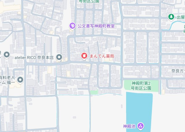 ●奈良市神殿町　第5期　新築一戸建ての地図