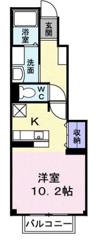 アムール・ＧＡＫＵ　Ａの間取り