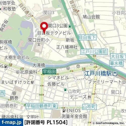 スカイコート目白台の地図