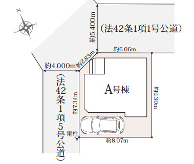 川越大仙波　新築戸建　ハートフルタウンの区画図
