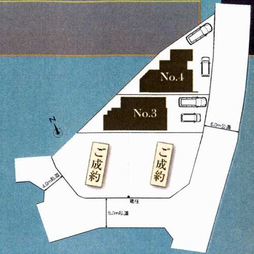 藤沢市羽鳥２丁目　新築戸建全4棟の区画図