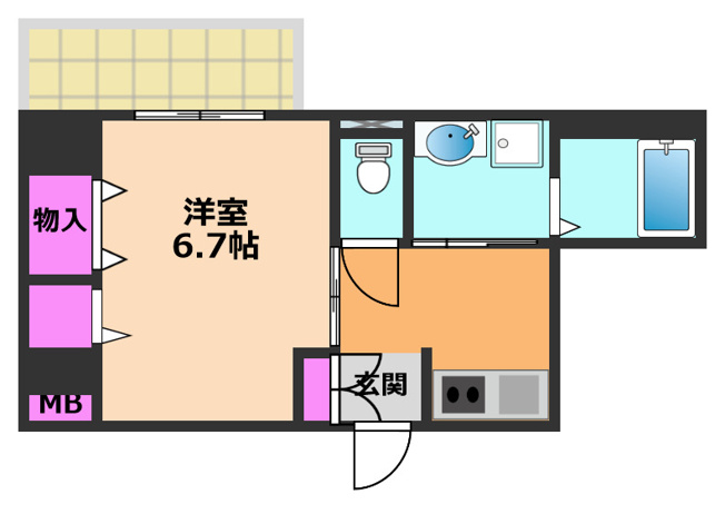 【間取り】 | コートドール高槻