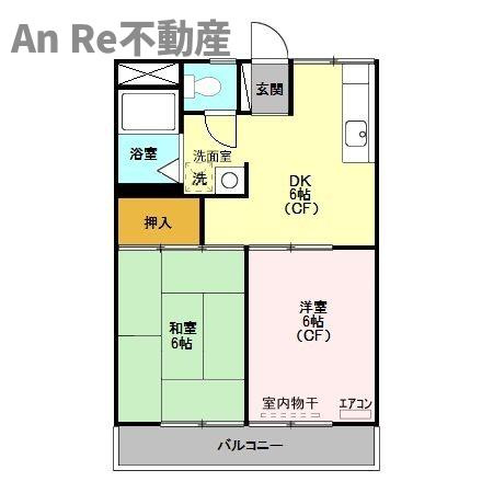 リバーサイド　Ｂの間取り