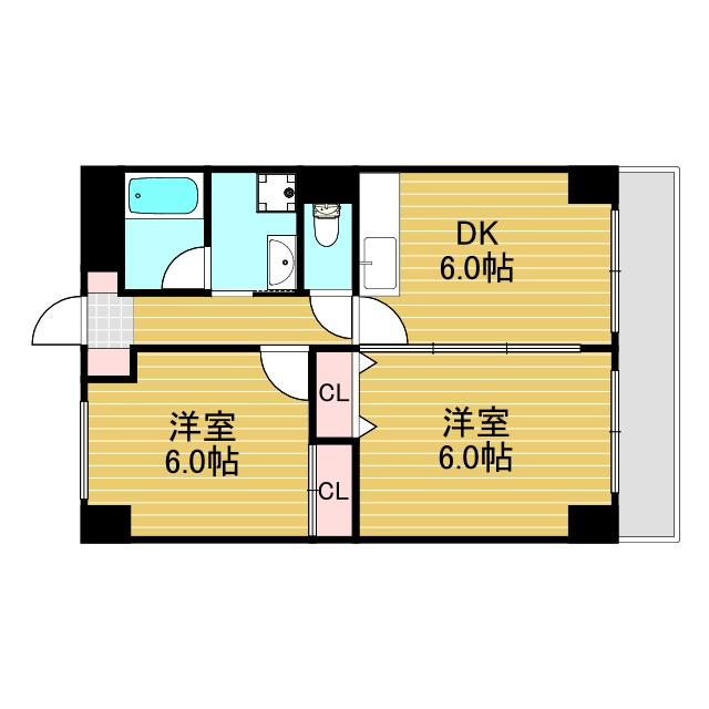 第12高光マンションの間取り