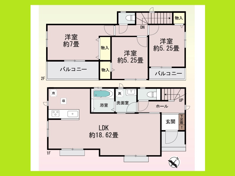 名古屋市緑区兵庫２丁目の新築一戸建の間取り|◇Ａ号棟◇