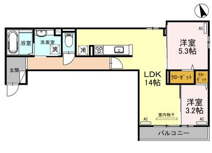 villa pacifico(ヴィラ　パシフィコ)の間取り