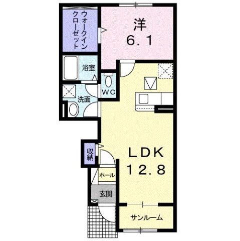 クラール飯田町Ａの間取り