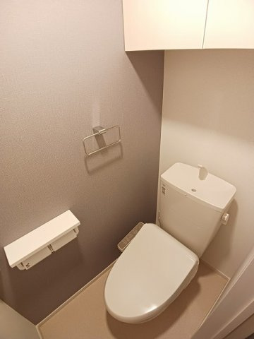 オリーブ坂本　Ａのトイレ|トイレもきれいです