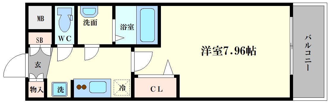 ラヴィータ難波元町(旧:TOYOTOMI STAY Premium 難波元町の間取り