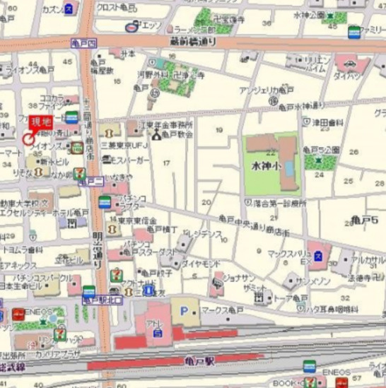 グランフォース亀戸の地図