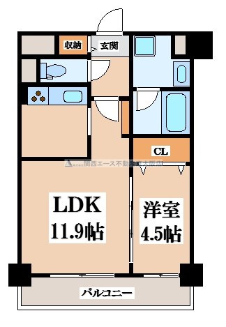【間取り】 | ラヴェルデ長田
