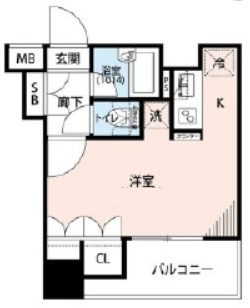 プレール・ドゥーク八丁堀の間取り|間取りです。
