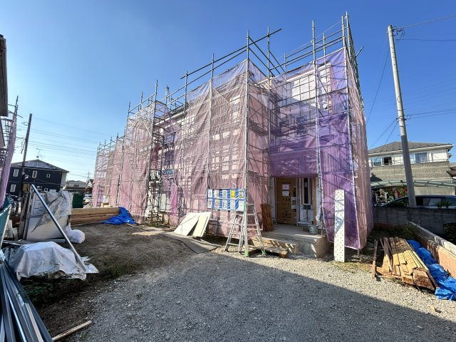 新築　伊勢崎市上泉町第２　Livele Garden.S　3号棟の外観|現地写真　2026年11月完成予定！類似物件のご内覧等、お気軽にお問合せください♪　							

　