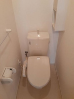 落ち着いた色調のトイレです