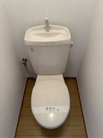 落ち着いた色調のトイレです