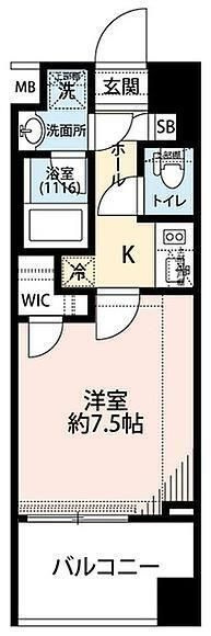 プレール・ドゥーク蔵前の間取り