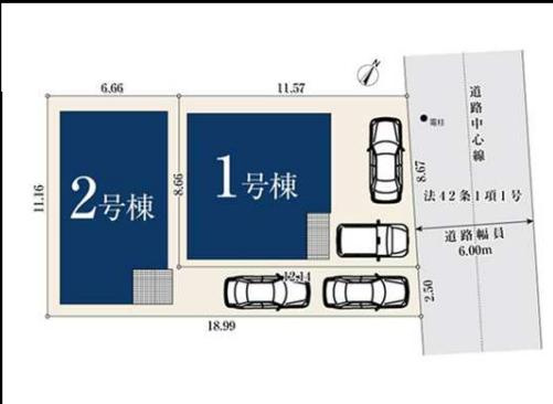 さいたま市見沼区東大宮128②の区画図