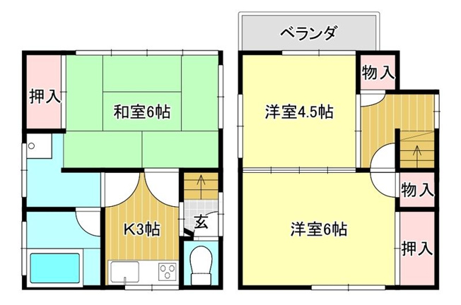 【間取り】 | 西堀2丁目戸建