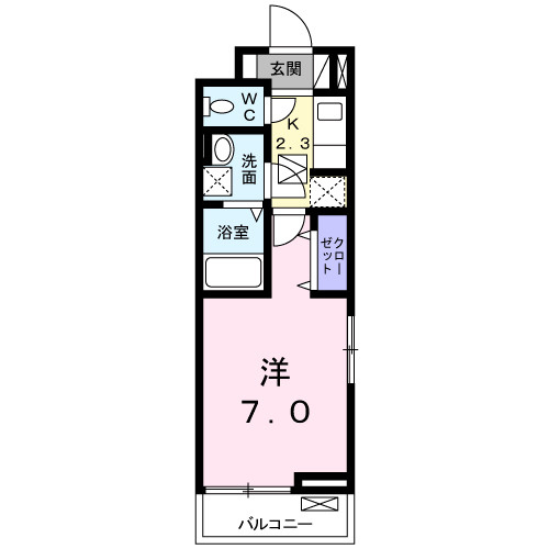 パルシャス　二の宮の間取り|間取図
