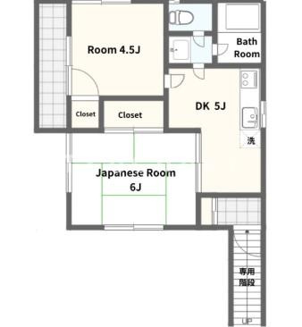 ホープハイツＤの間取り