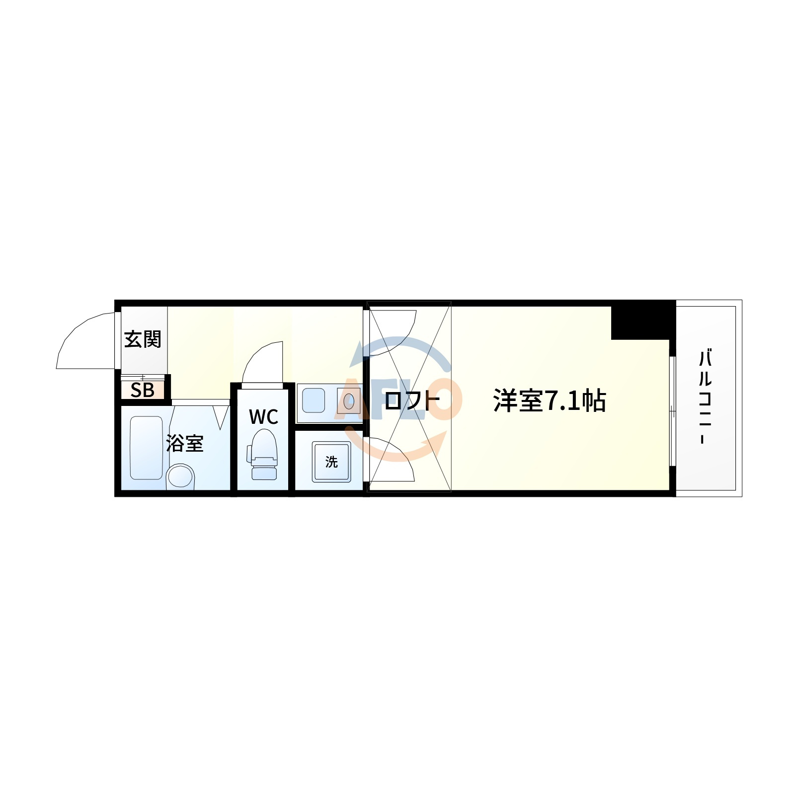 ヴェローノ新大阪南の間取り|間取り