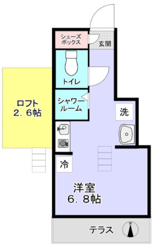 杉並区高円寺南３丁目のアパートの間取り