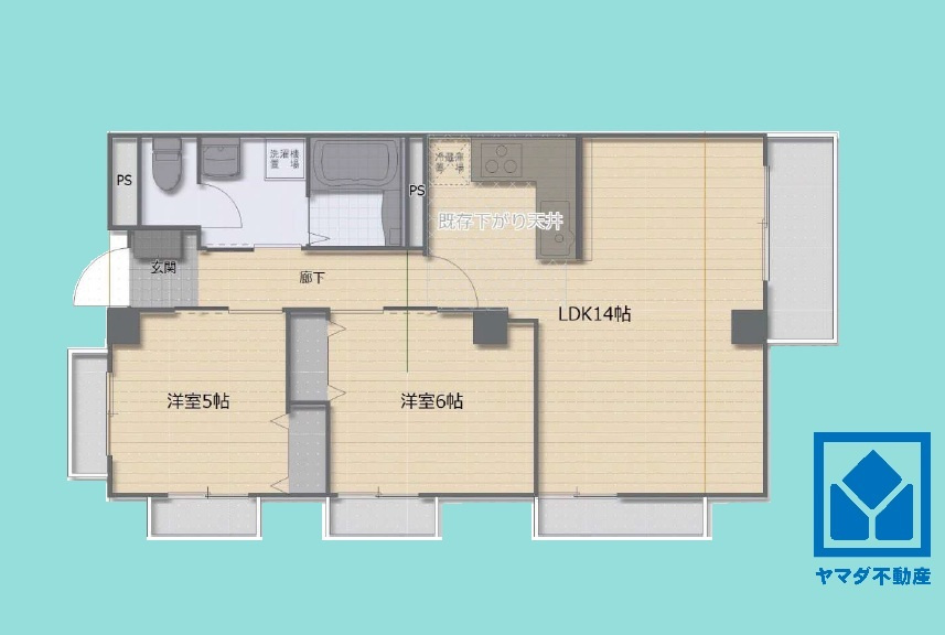 ベルコフレ夙川の間取り