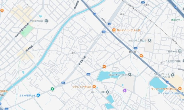 加古川市野口町良野　　　売土地の地図