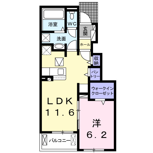 クラウド平井　Ⅱの間取り