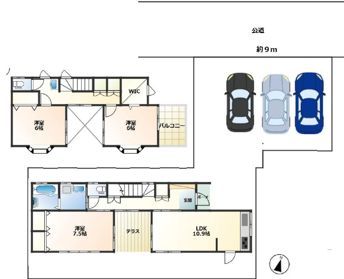 ふじみ野市大井中央２丁目の中古一戸建の間取り