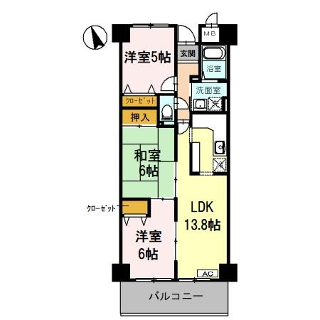 【間取り】 | ラ・メゾンＭＳⅡ