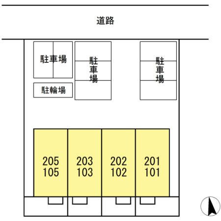ベルカーサ秋葉の区画図