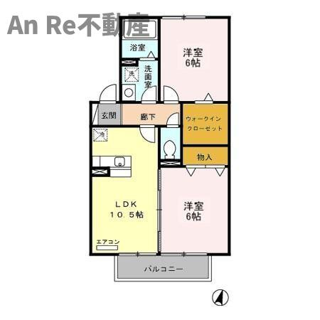 リリー坂下　Ａ/Ｂの間取り