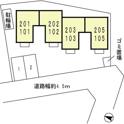 【区画図】 | ザウバーヴィント　Ⅱ