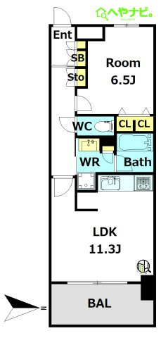 【間取り】 | プレサンス　ロジェ　名古屋駅NORTH　FRONT
