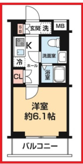【間取り】 | アゼストお花茶屋Ⅵ
