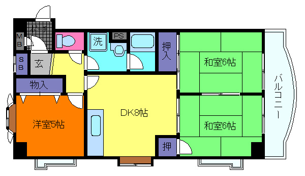 リベラ西芦屋の間取り