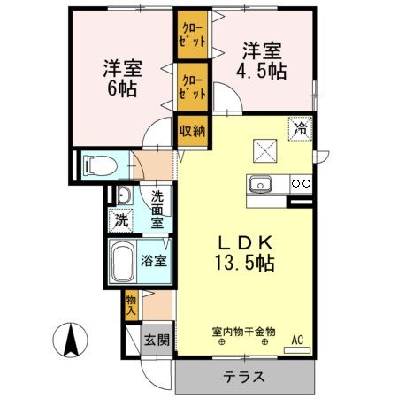 ネバーマインド　Ⅰの間取り