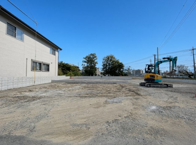 即日案内可能■近江八幡市鷹飼町　第2期　新築一戸建ての外観|周辺は落ち着いた街並みの住宅地！子育てがしやすい住環境です！まだ未完成ですが、現地でしかわからない事もございます。是非一度ご覧ください。
