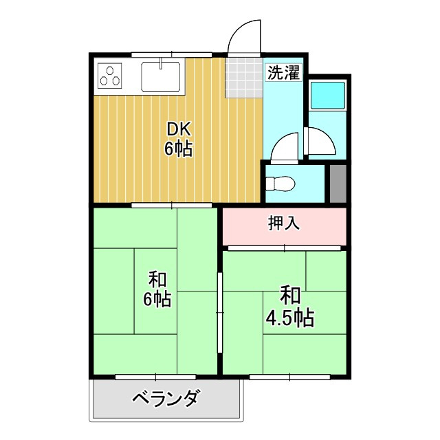 第2コーポ石川の間取り
