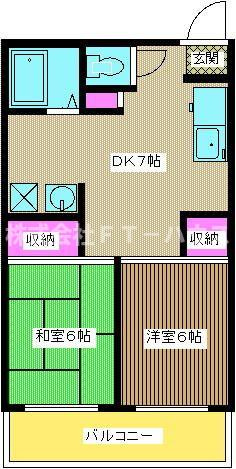 サンライズ行徳の間取り