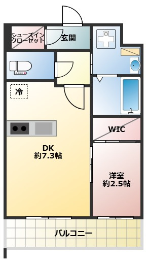 ブランシエスタ都島通の間取り