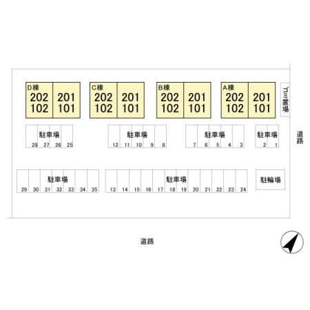 ビュークレスト　Aの区画図|他社様掲載物件もまとめてご紹介、ご案内可能です(^^)/