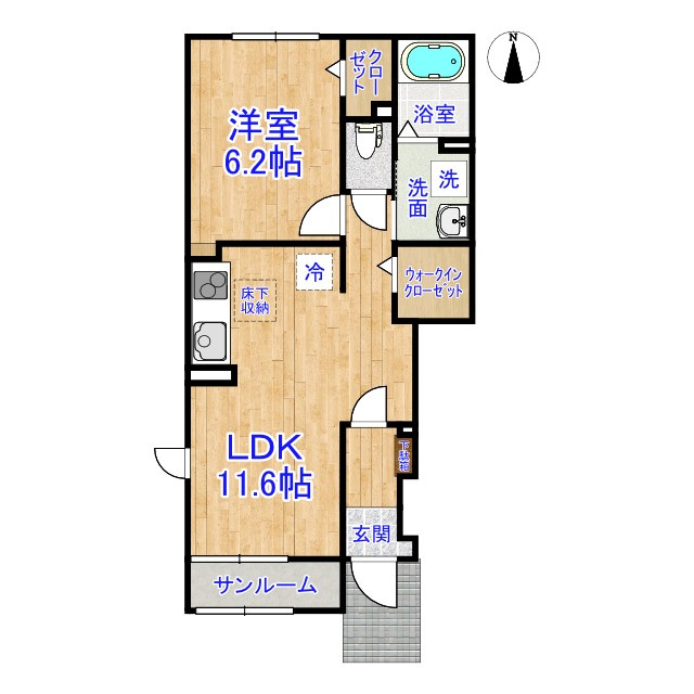 メゾン・ド・リュミエールⅠの間取り|ひと味違う？不動産屋のイメージを変えたい！『いい部屋ネット千葉蘇我店』へ是非お越しください♪