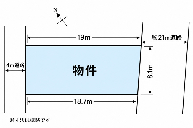 【土地図】 | 広中新開３丁目売地